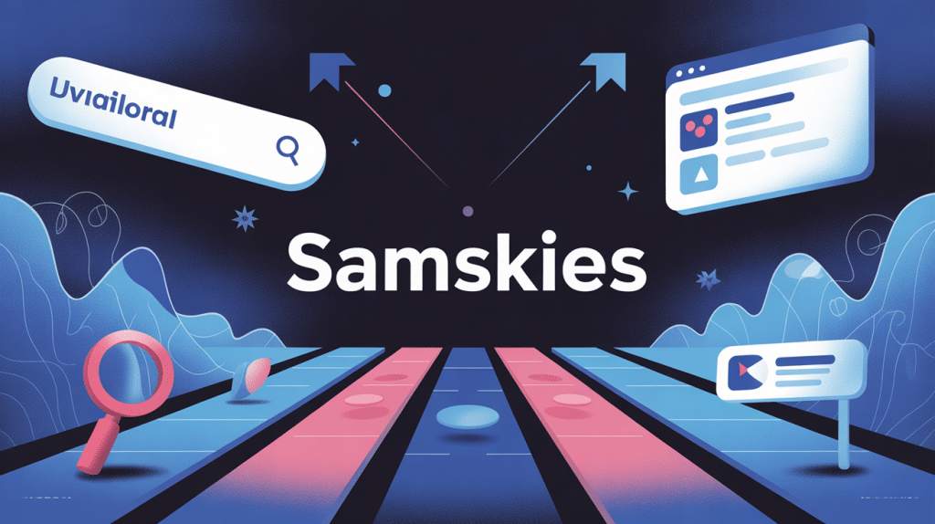 Illustration SEO samskies mot clé rare conceptuel