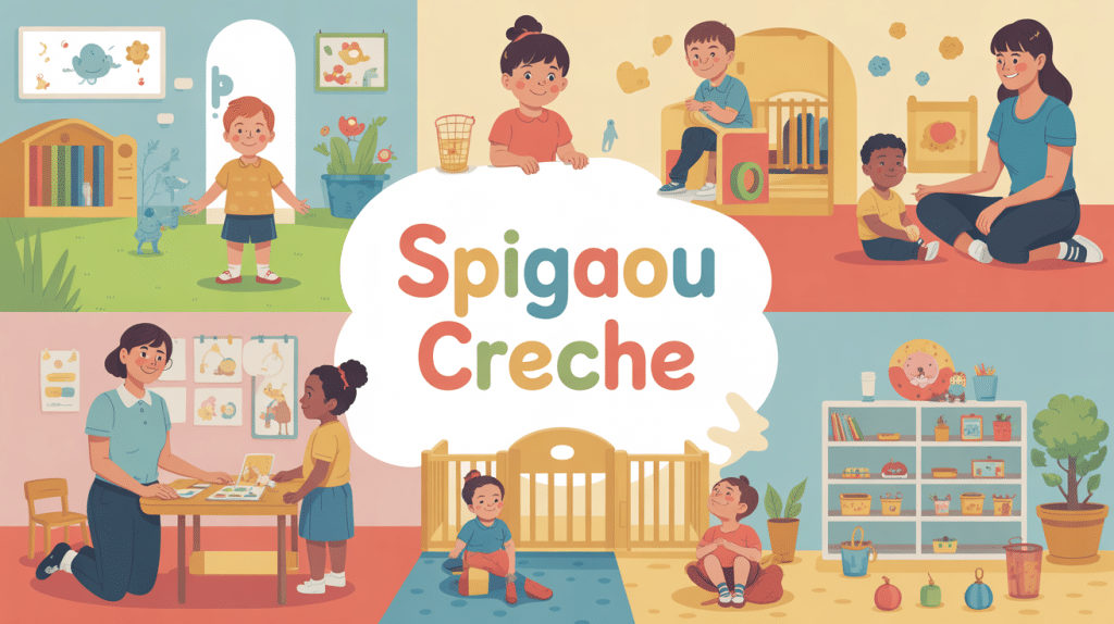 spigaou creche illustration environnement éducatif