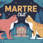 une martre peut elle tuer un chat cohabitation illustration nocturne