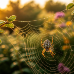 Araignée de jardin Épeire diadème sur toile
