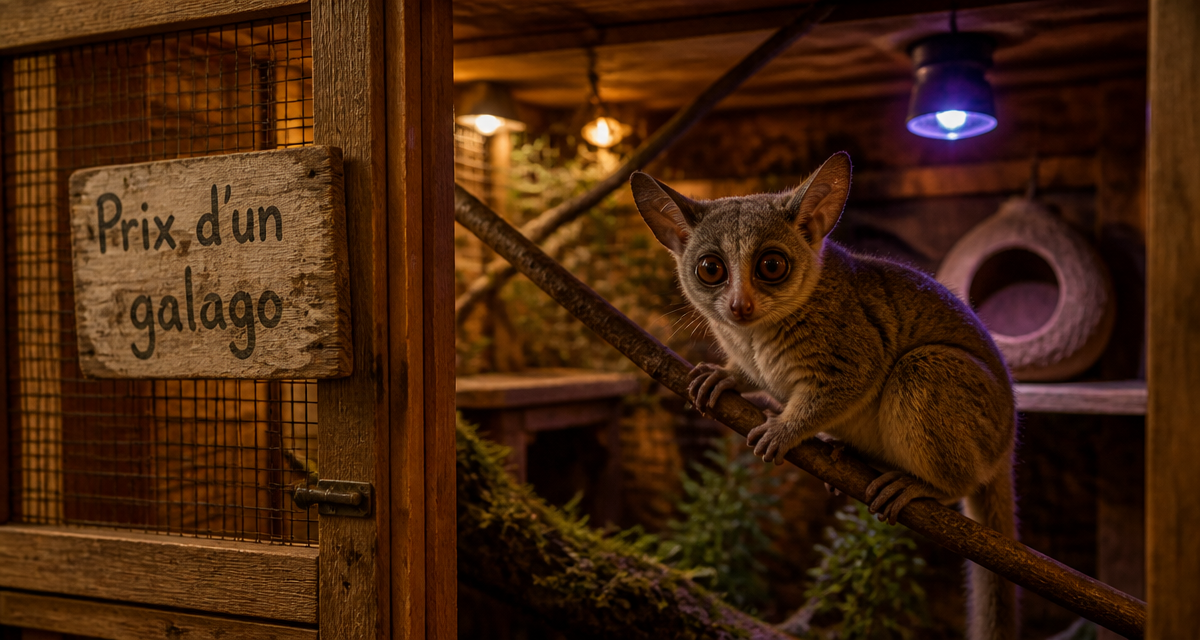 galago prix dans volière en bois