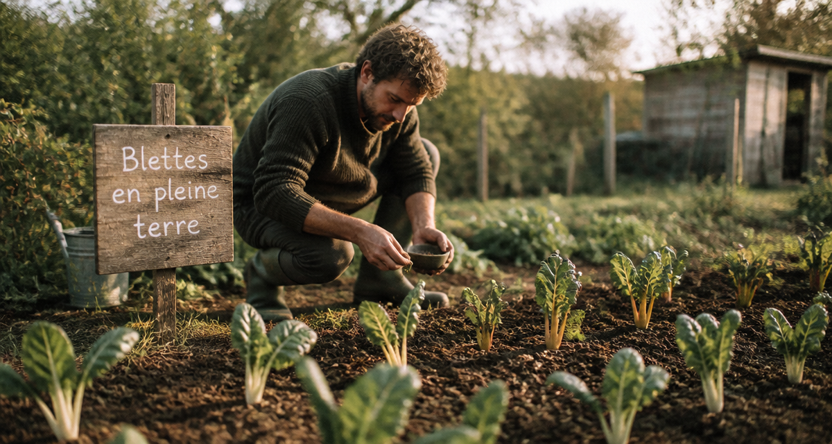 Quand planter les blettes en pleine terre, semis au potager