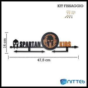 Alternative view of Porta medaglie Spartan Race kids [Nero]