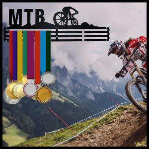 Alternative view of Porta medaglie per gli amanti della Mountain Bike Nero
