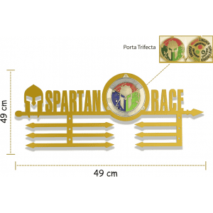 Alternative view of Porta Medaglie Spartan Gold Limited Edition | Nitteb