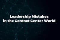 Contact Center Leadership