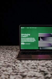 ChatGPT on a laptop