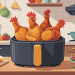 Ailes de poulet air fryer très croustillantes dans un panier