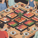 combien de sushi par personne illustration repas partagé
