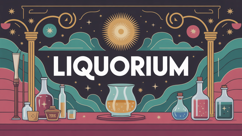 Illustration centrale du concept le liquorium entre tradition et modernité