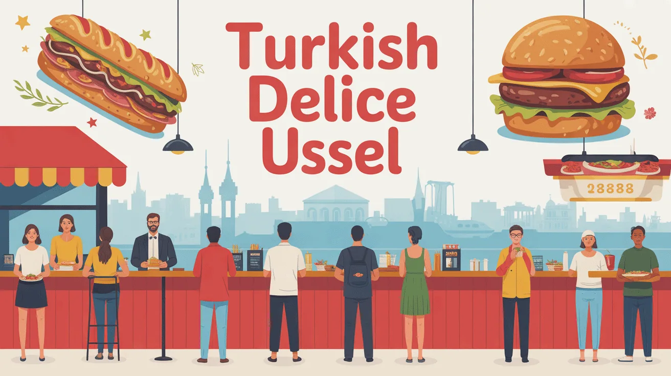illustration ambiance turkish delice ussel snack rapide