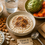 aliment riche en fibre constipation bol porridge légumes pain