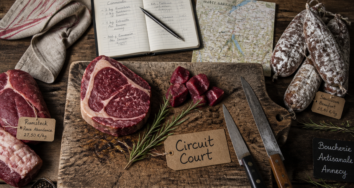 Comptoir boucherie Annecy produits circuit court