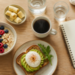 calories au petit dejeuner sur table equilibree