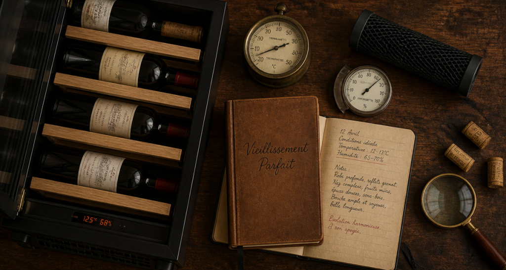 meilleur cave à vin de vieillissement ouverte avec bouteilles et accessoires