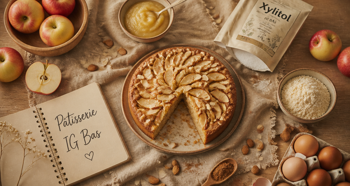 recette gâteau sans sucre pour diabétique pommes amandes moelleux