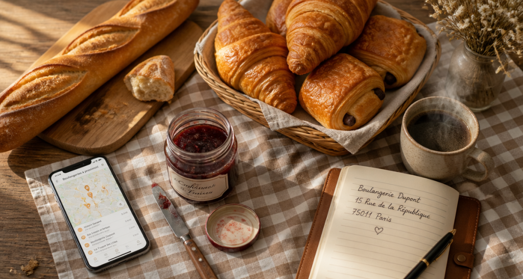 boulangeries ouvertes dimanche table pain croissants