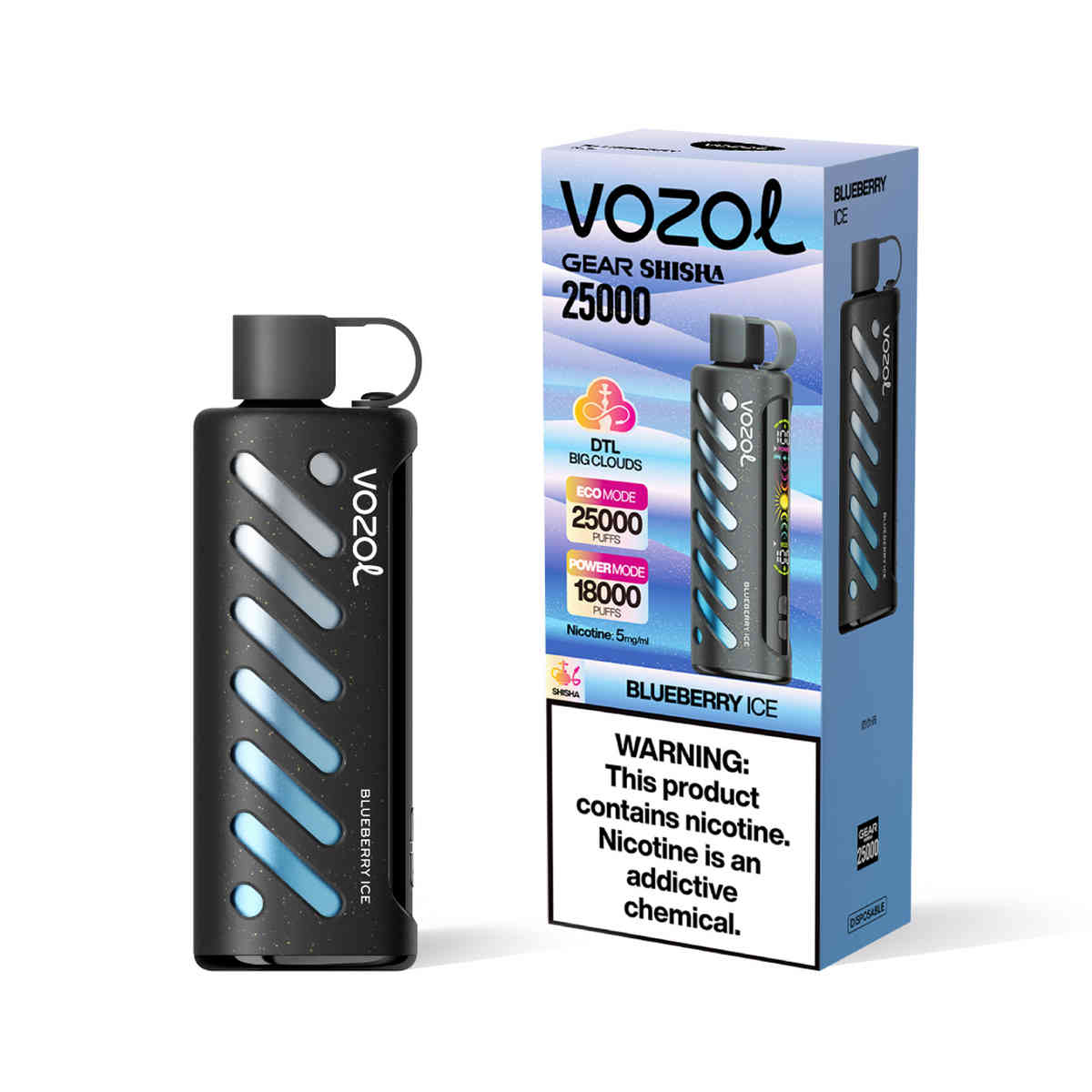 Vozol Gear Shisha 25000 Blueberry Ice – Bild 2