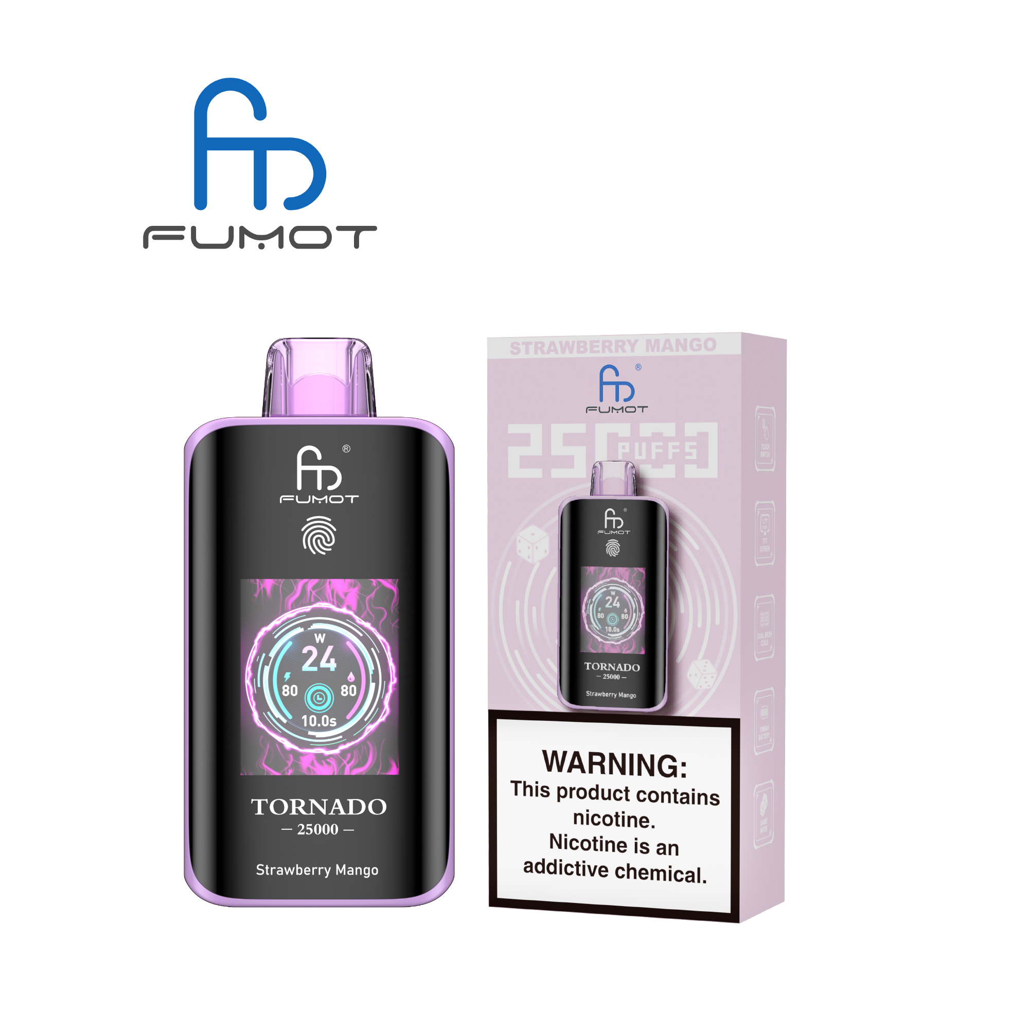 Fumot Tornado 25000 Strawberry Mango - Imagen 3