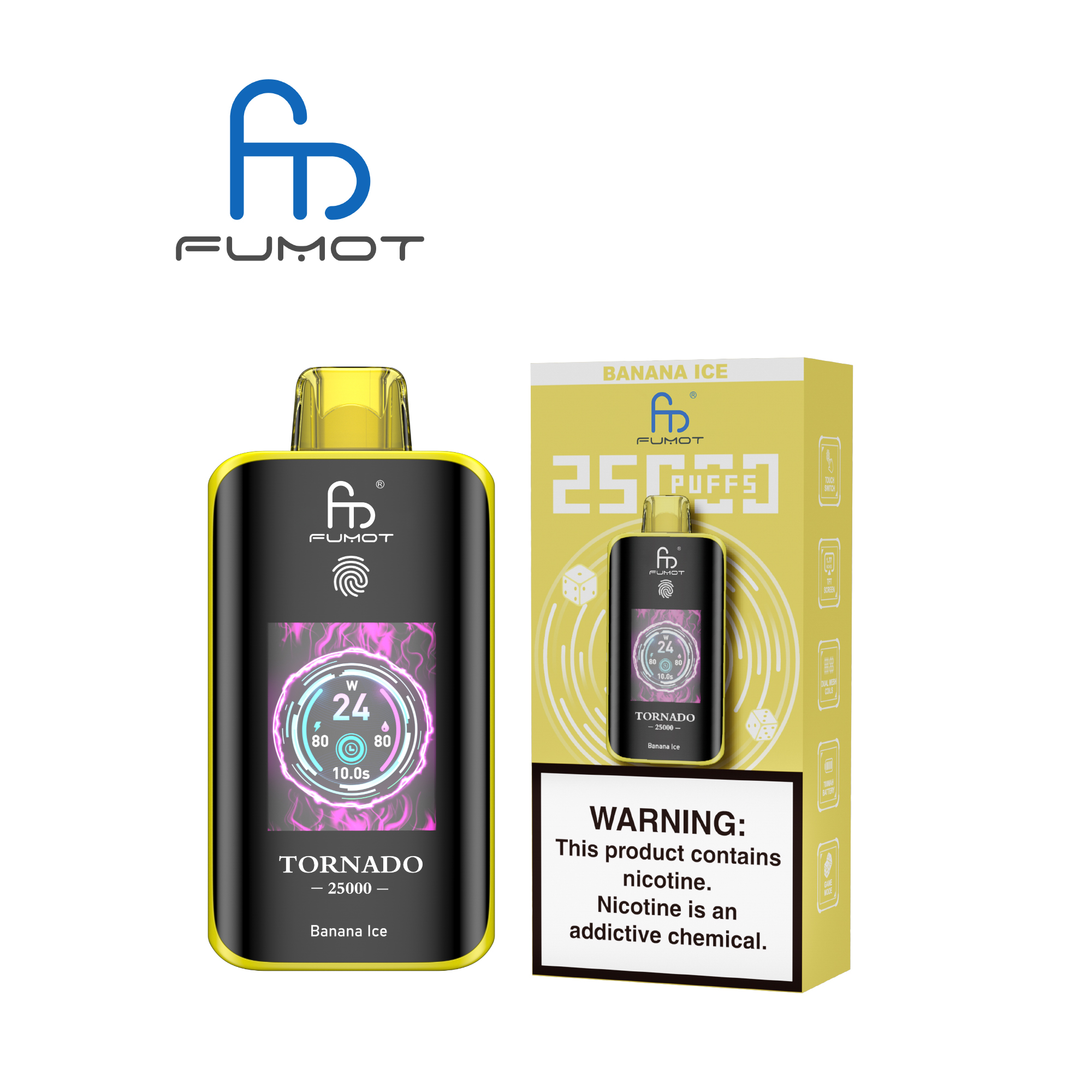 Fumot Tornado 25000 Banana Ice – Bild 3