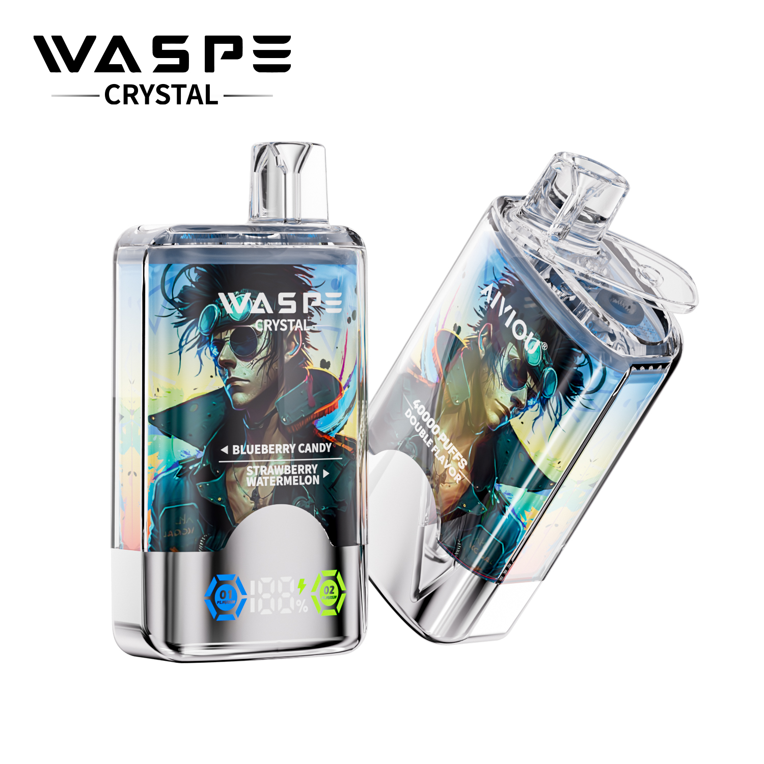 WASPE Crystal 40000 Blueberry Candy/Strawberry Watermelon