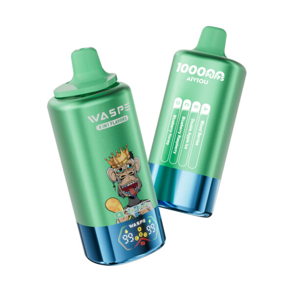 WASPE 4-in-1 100000 Mixed Berries/Double Apple Ice/Blueberry Raspberry/Blueberry Honey