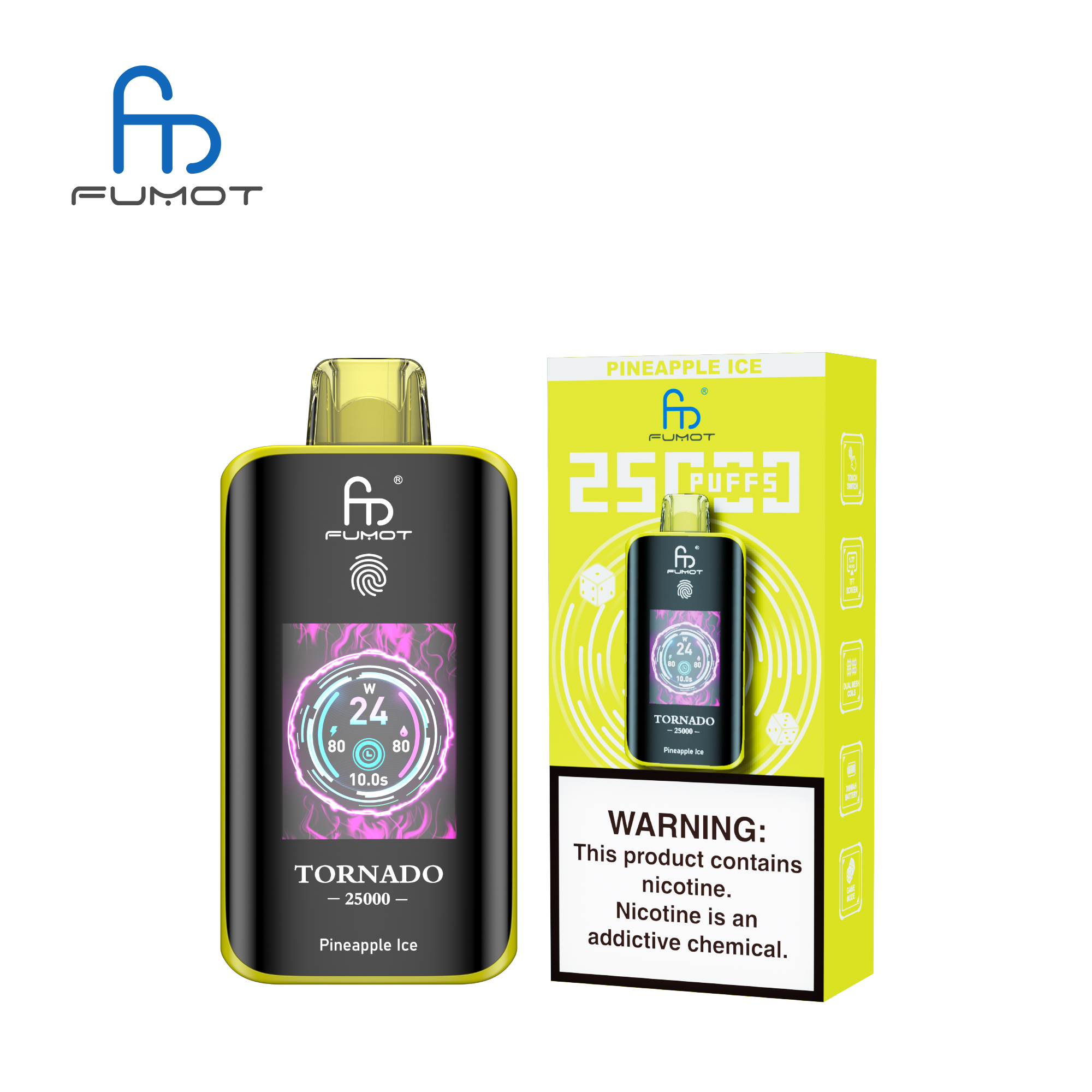 Fumot Tornado 25000 Pineapple Ice - Kép 3