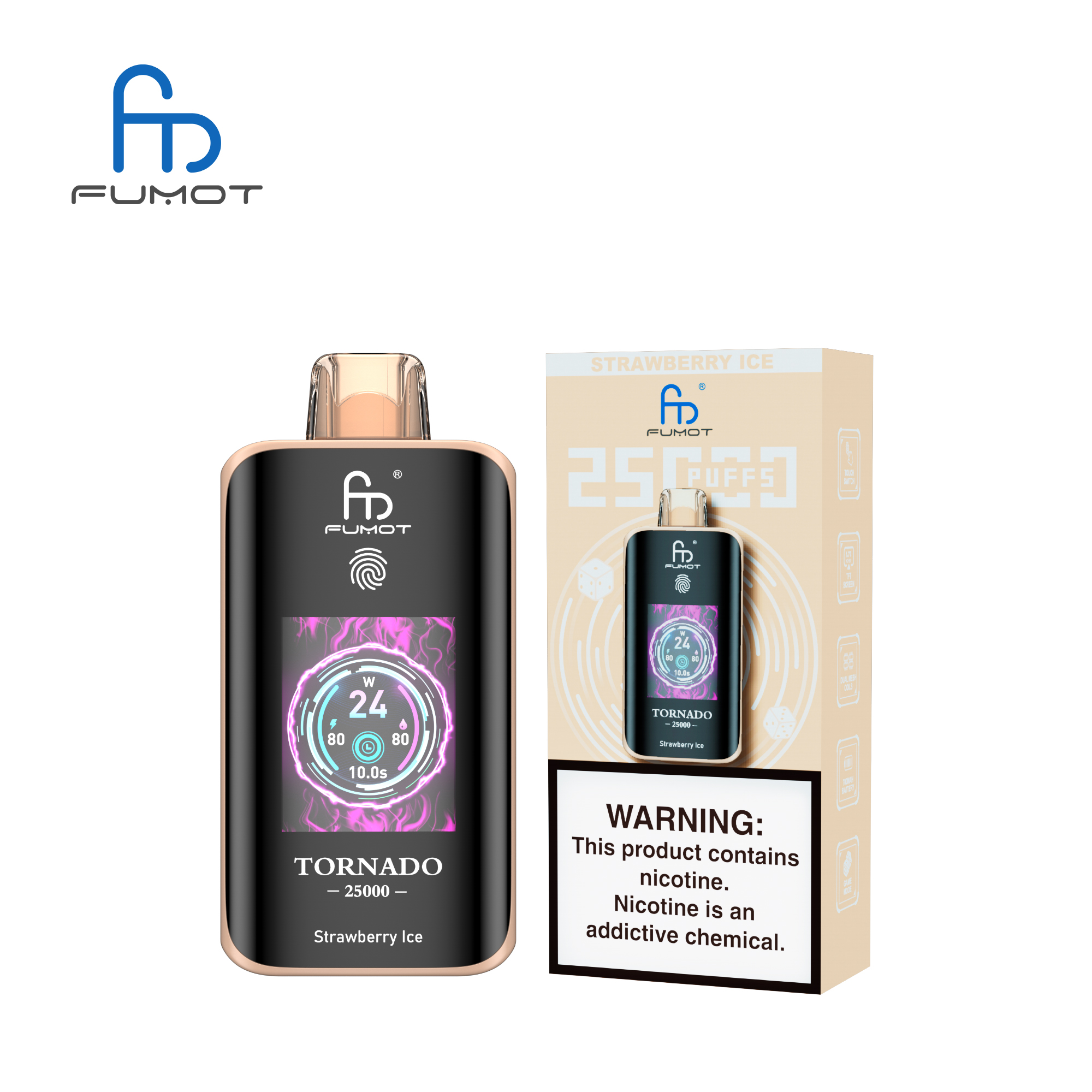 Fumot Tornado 25000 Strawberry Ice - Kép 3