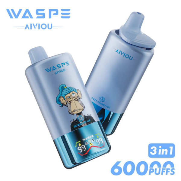 WASPE AIVIOU 60000 Blueberry Ice/Black Dragon Ice/Fizzy Cherry Ice