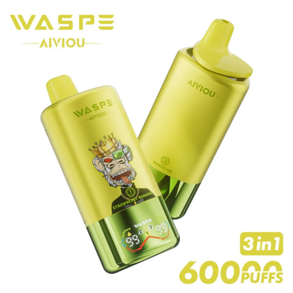 WASPE AIVIOU 60000 Strawberry Banana/Pineapple Coconut Ice/Mango Ice