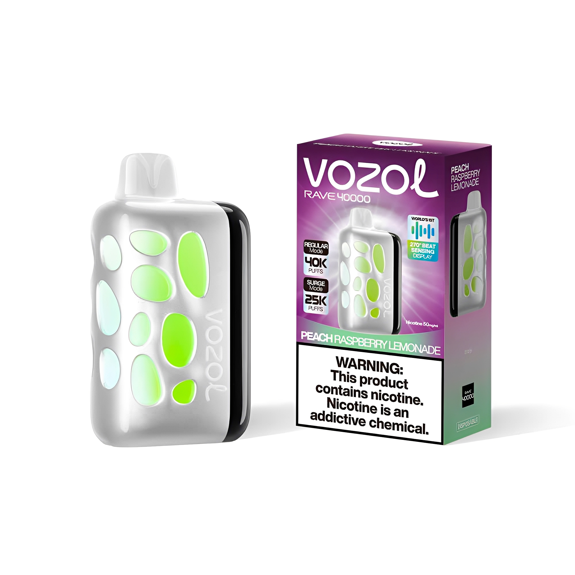 Vozol Rave 40000 Peach Raspberry Lemonade