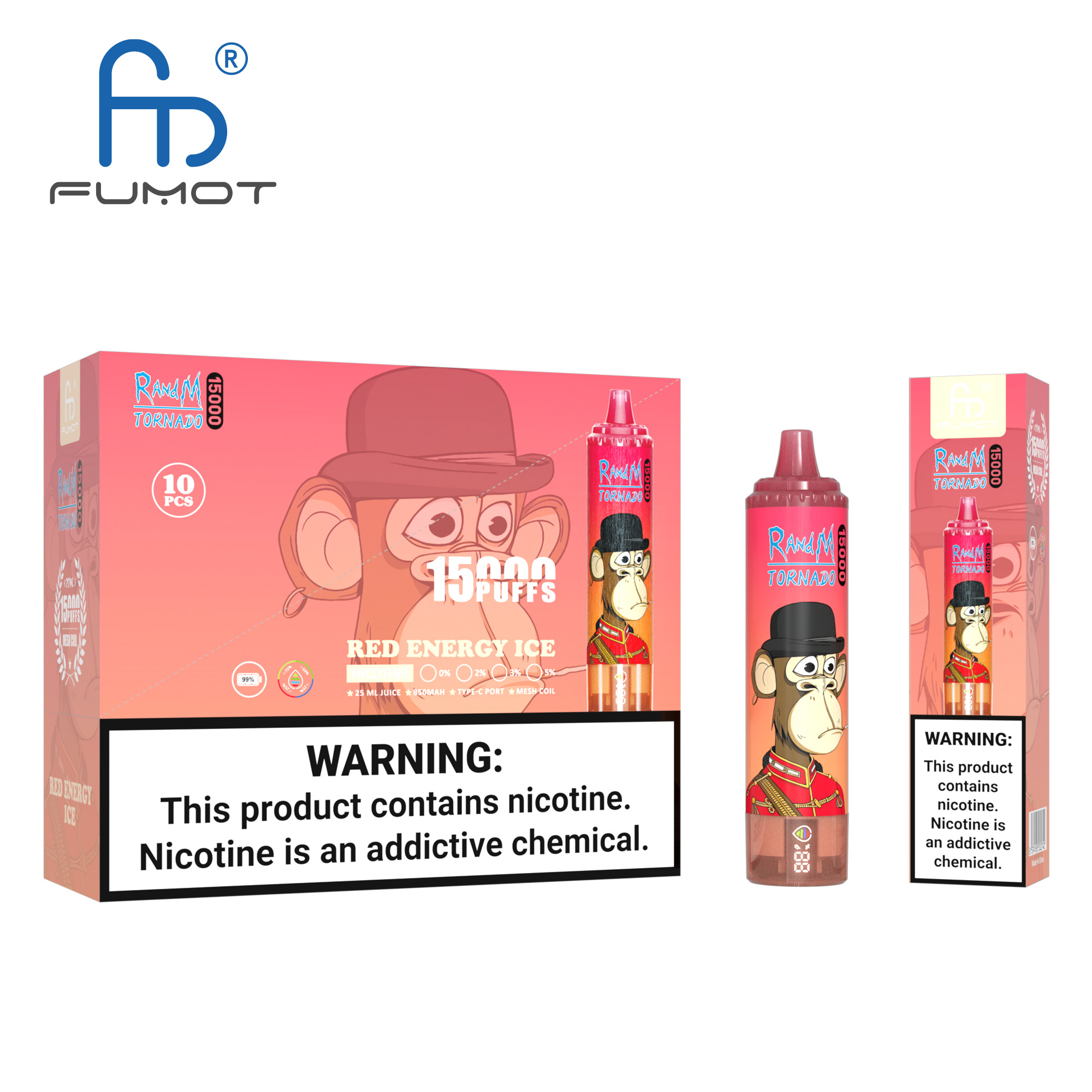 Fumot Tornado 15000 Red Energy Ice – Bild 4