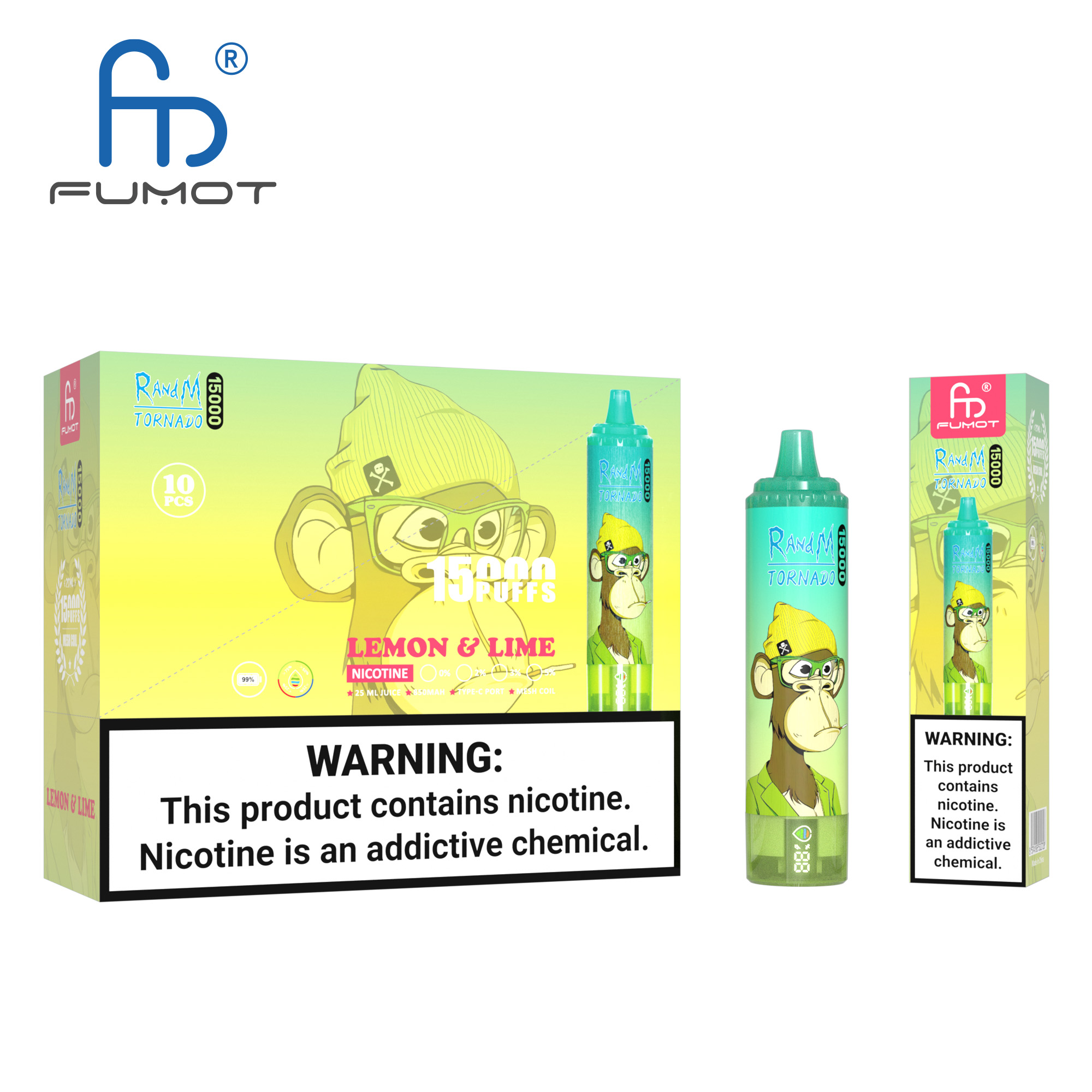 Fumot Tornado 15000 Lemon & Lime – Bild 4