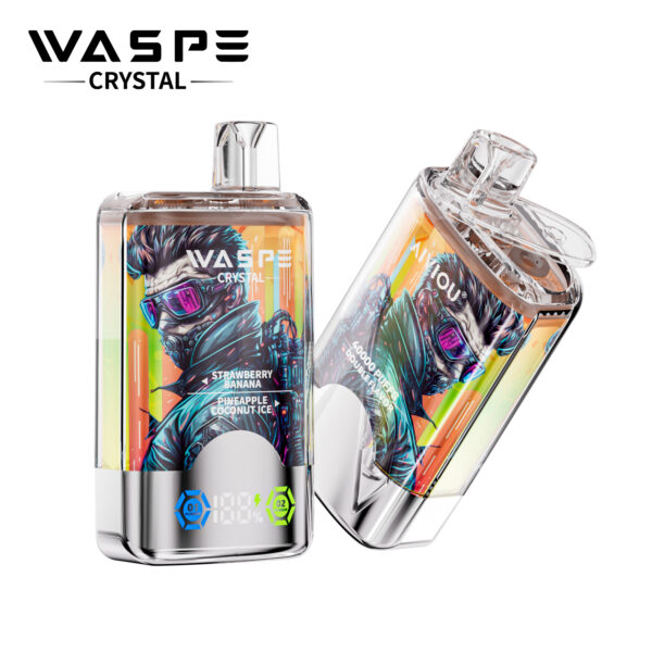 WASPE Crystal 40000 Strawberry Banana/Pineapple Coconut Ice