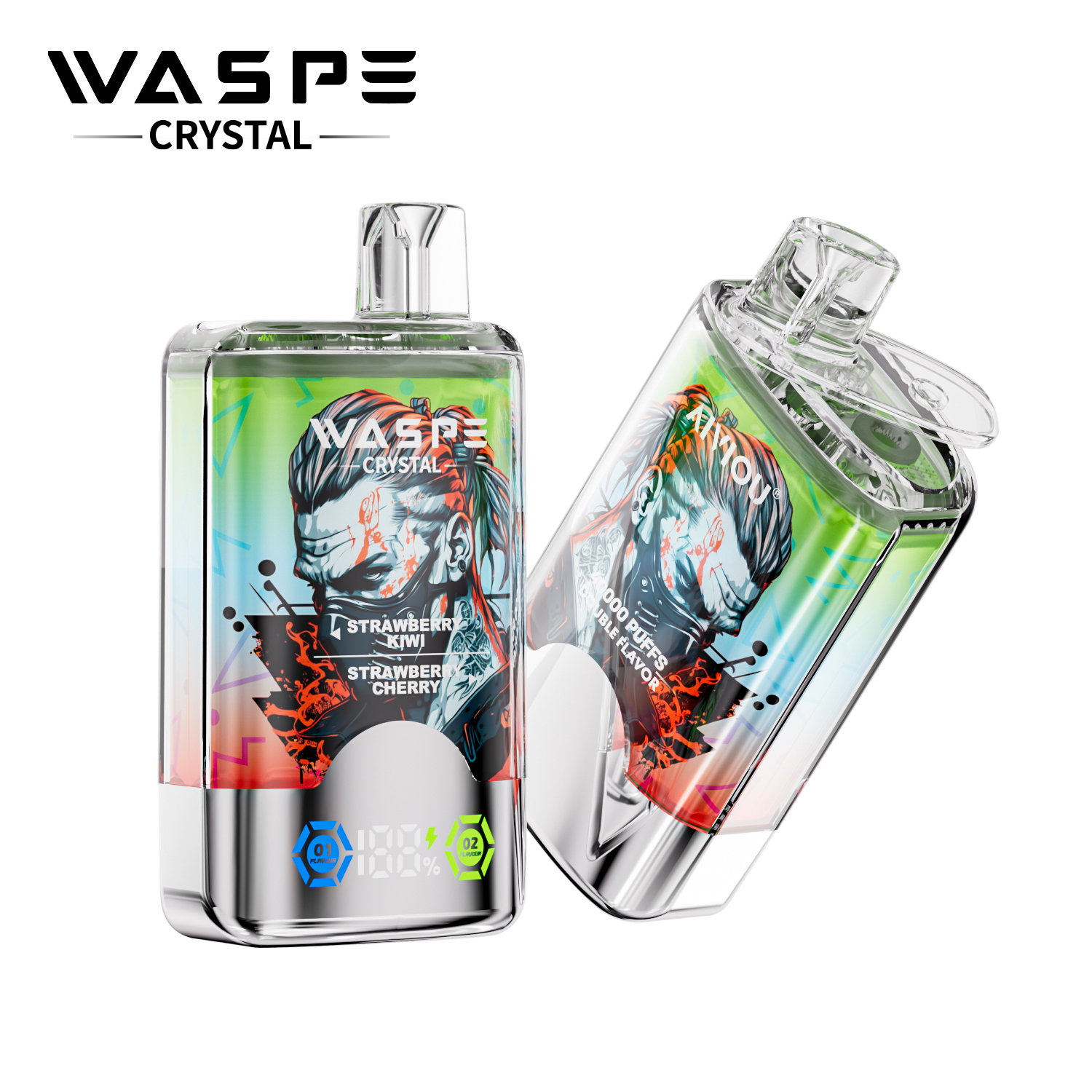 WASPE Crystal 40000 Strawberry Kiwi/Strawberry Cherry