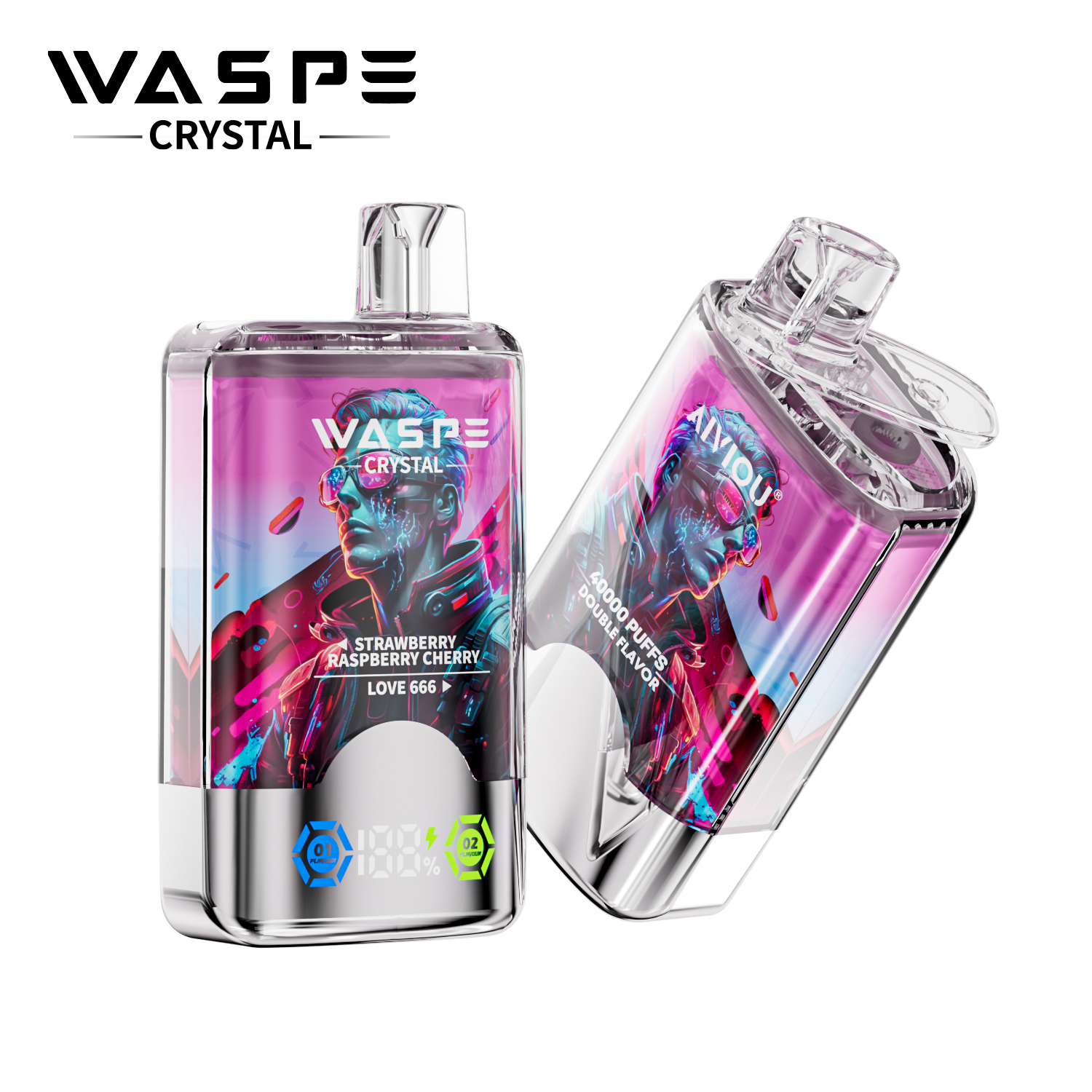 WASPE Crystal 40000 Strawberry Raspberry Cherry/Love 666