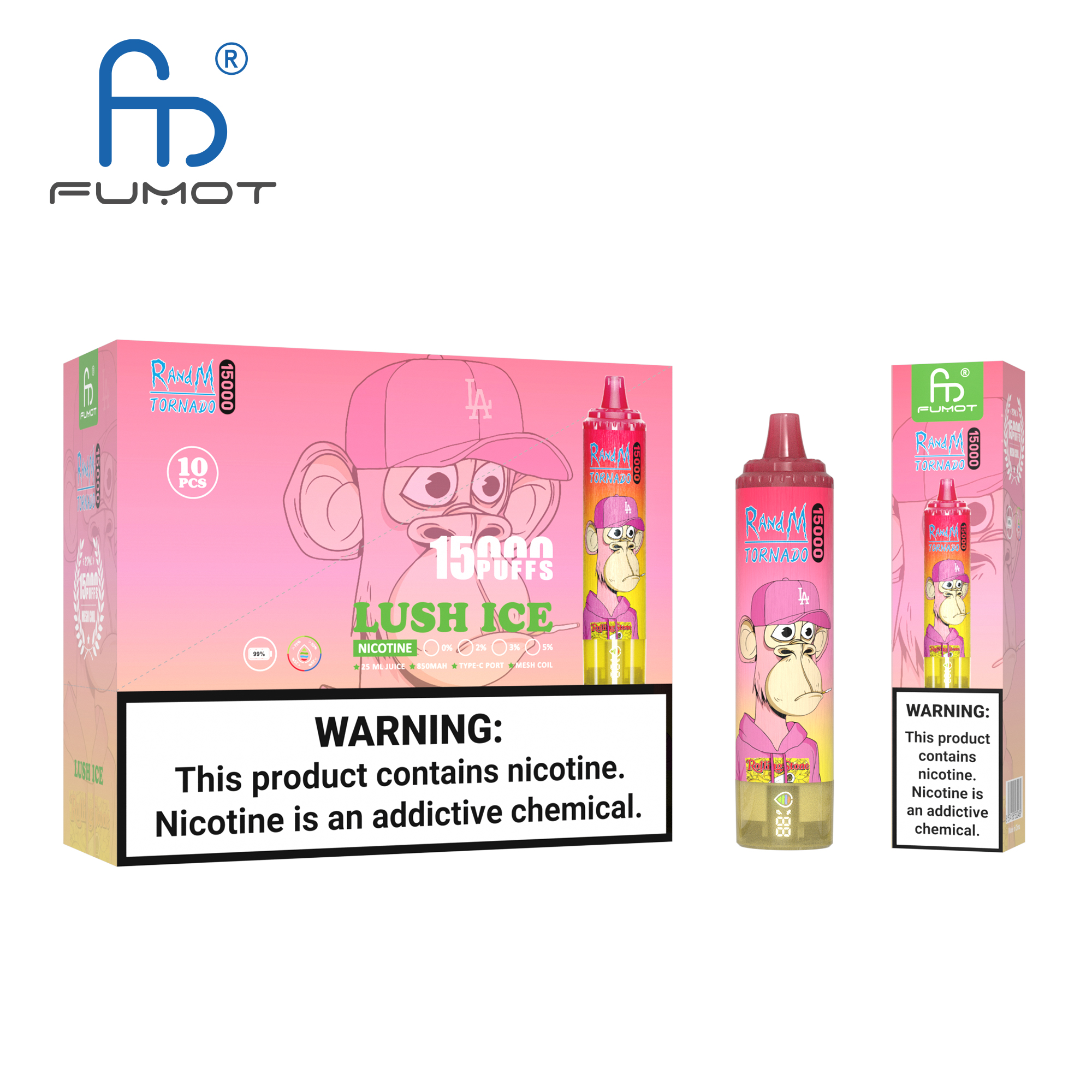 Fumot Tornado 15000 Lush Ice - Kép 4