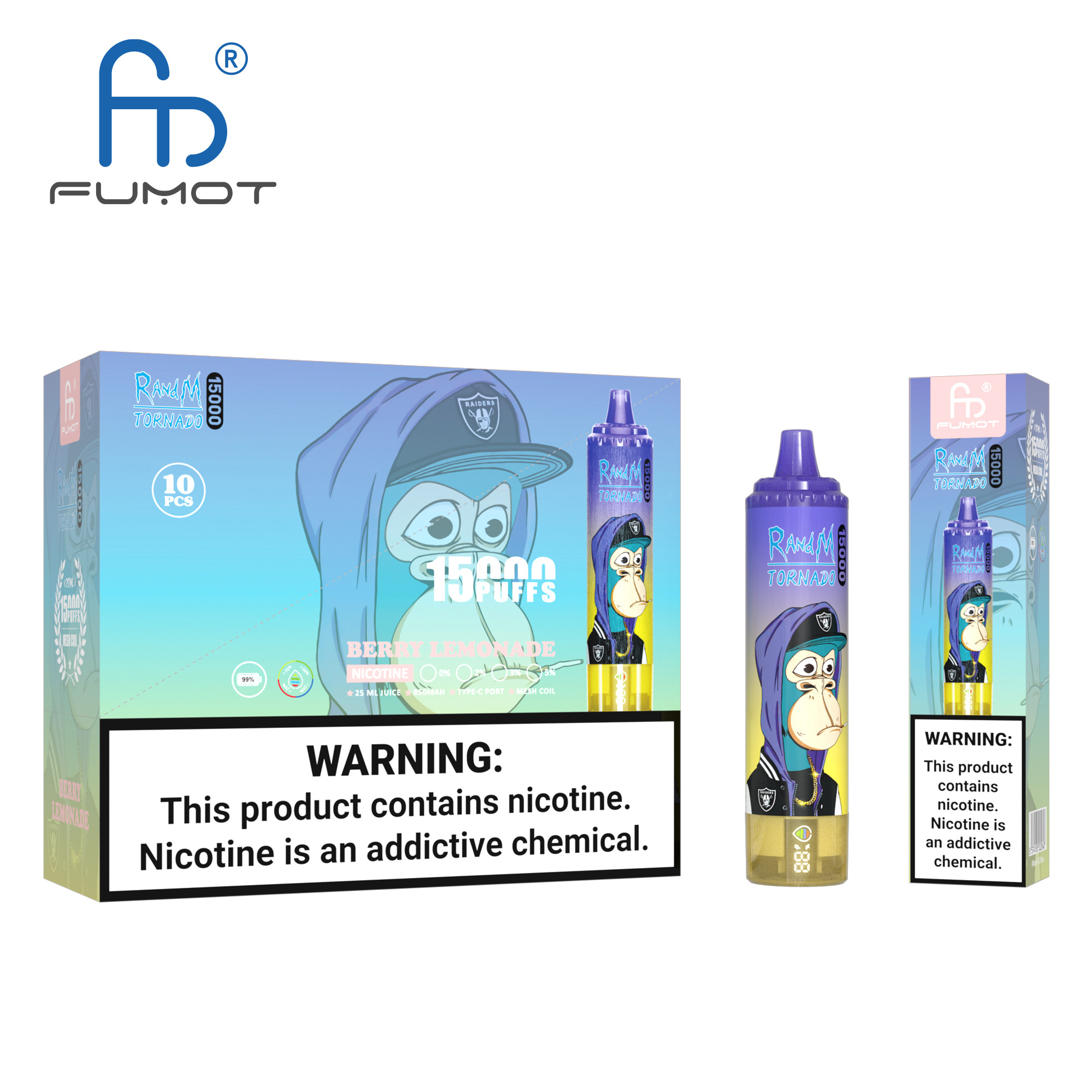 Fumot Tornado 15000 Berry Lemonade – Bild 4