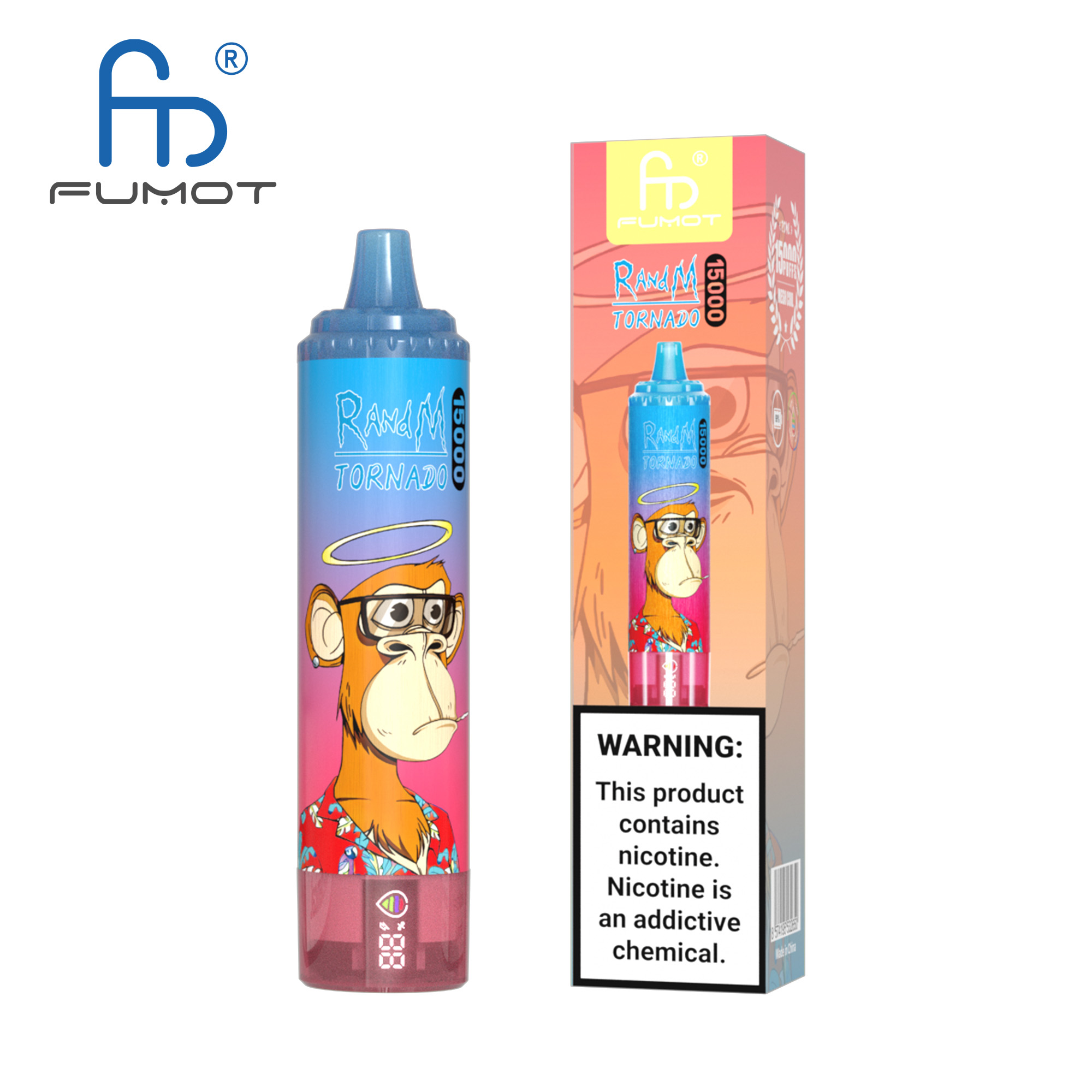 Fumot Tornado 15000 Blue Razz Cherry – Bild 3