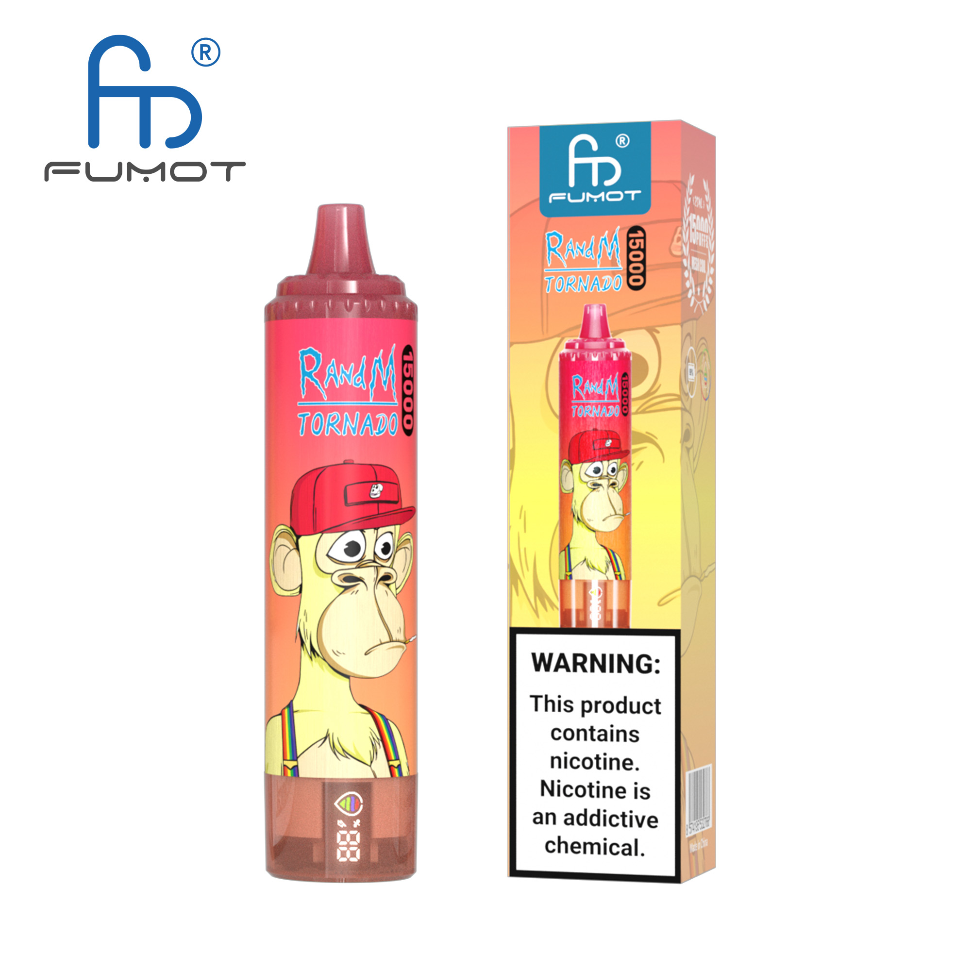 Fumot Tornado 15000 Strawberry Red Bull – Bild 3