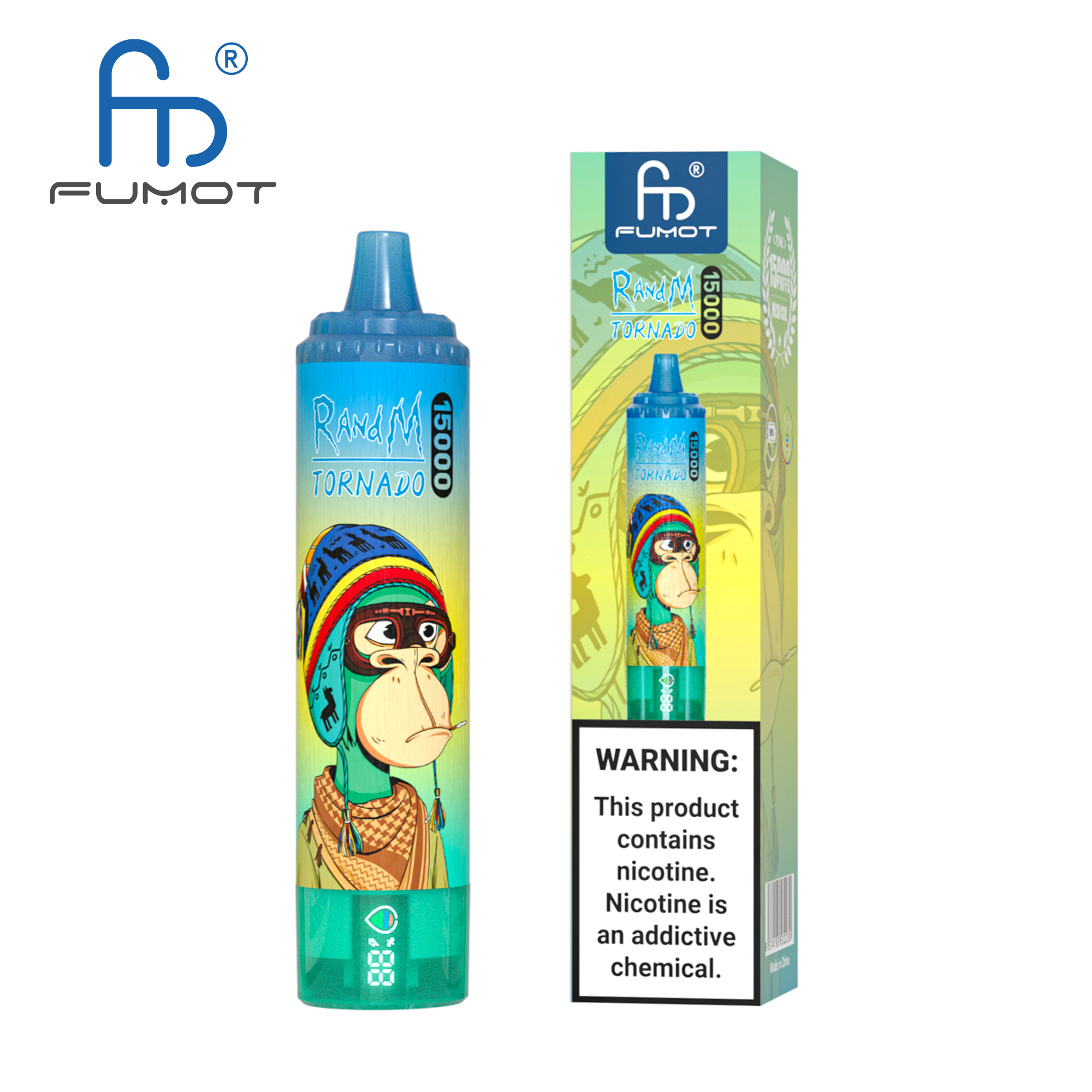 Fumot Tornado 15000 Blue Razz Lemonade – Bild 3