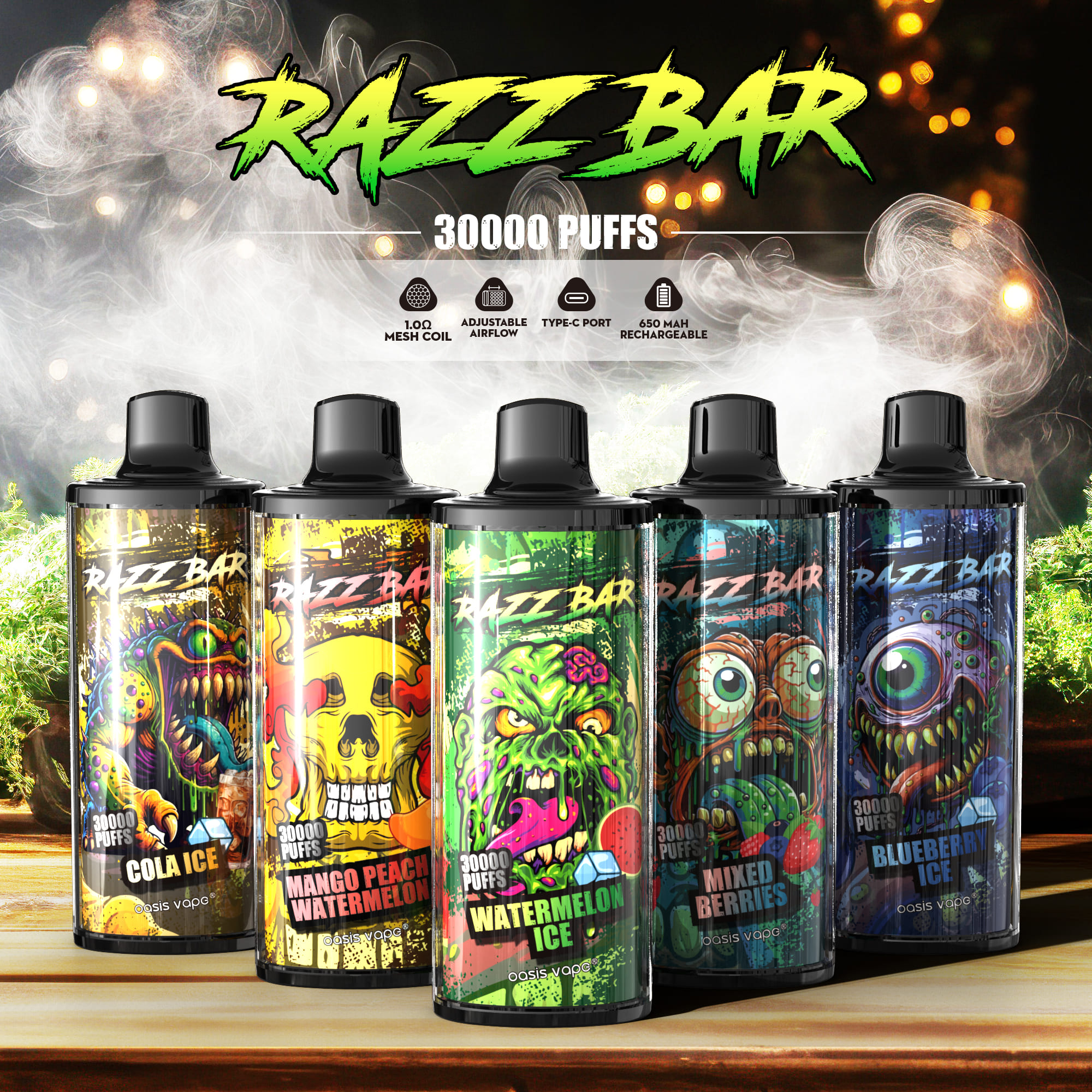 Razz Bar 30000 Strawberry Banana