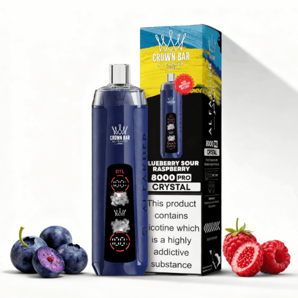 AL Fakher 8000 Crystal Blueberry Sour Raspberry