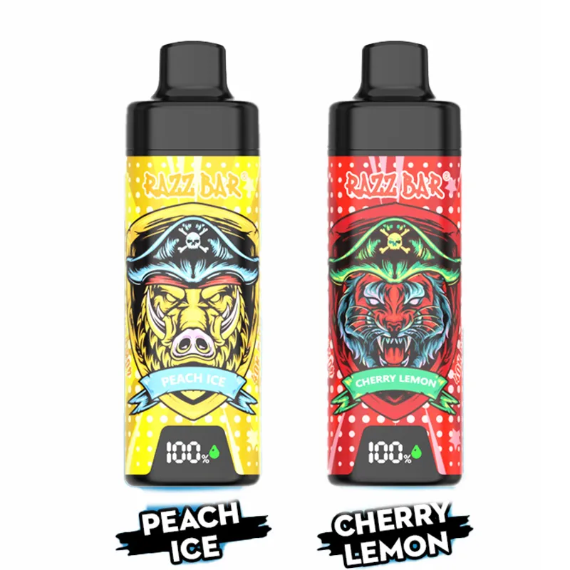 Razz Bar 40000 with screen Peach Ice