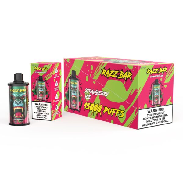 Razz Bar 15000 Strawberry Ice