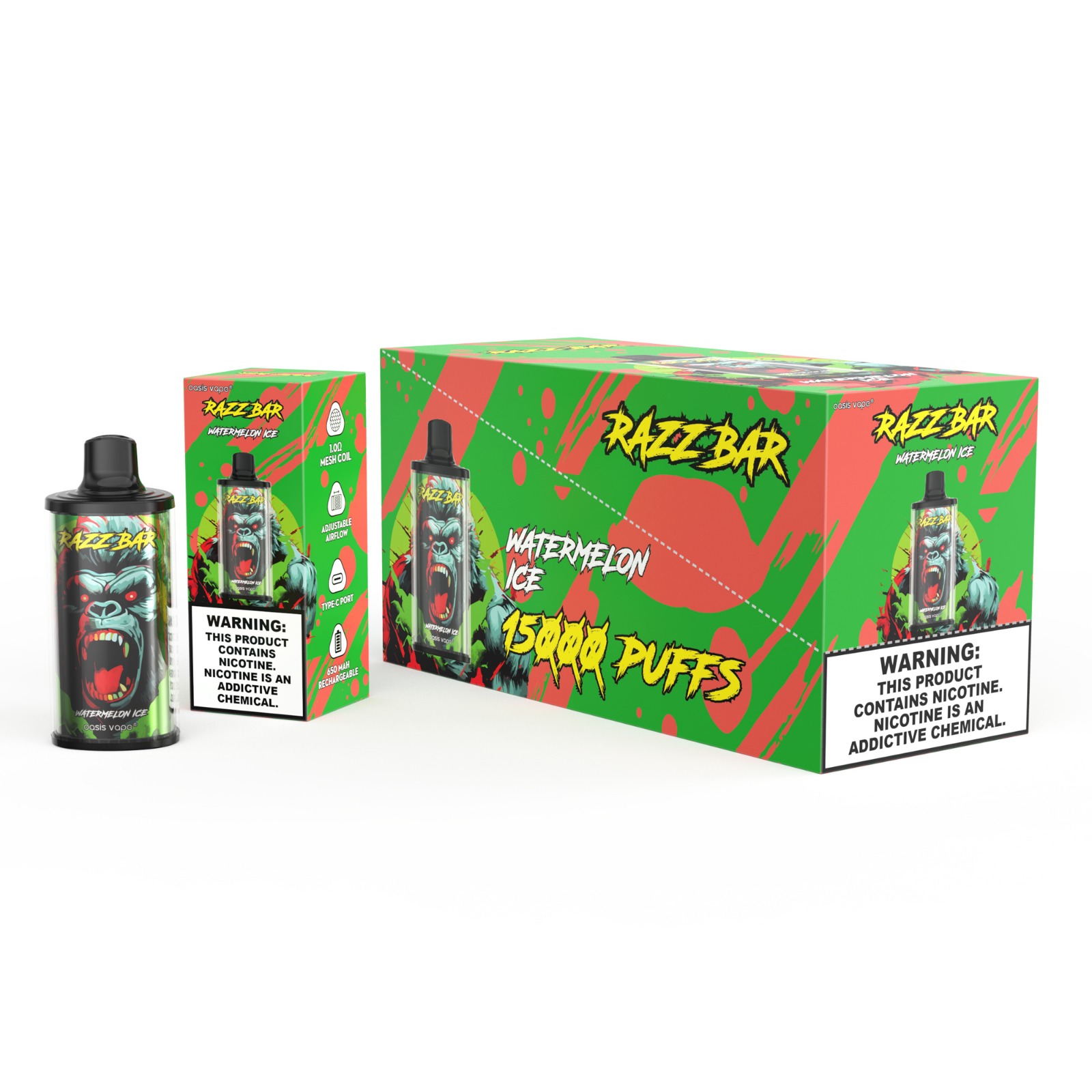 Razz Bar 15000 Watermelon Ice