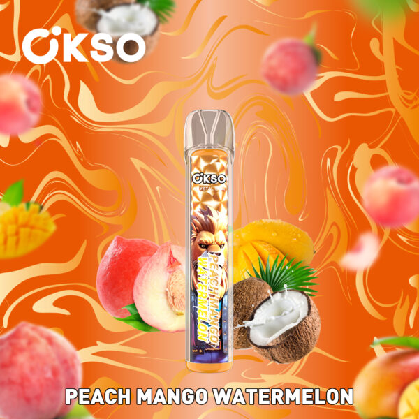 OKSO Crystal Bar 800 Peach Mango Watermelon