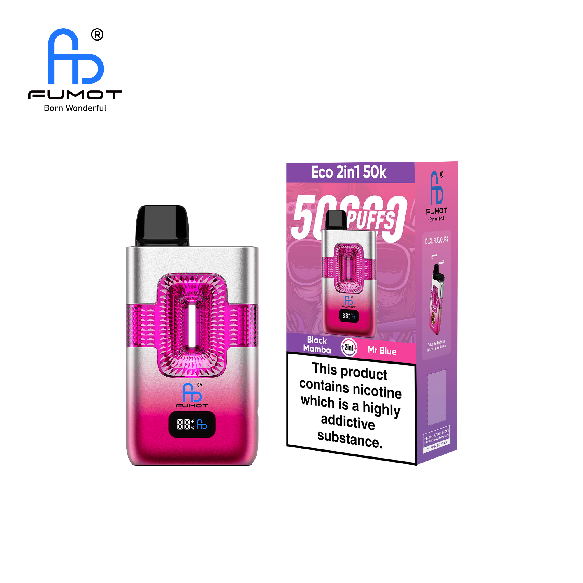 Fumot ECO 2in1 50K Black Mamba/Mr Blue – Bild 3