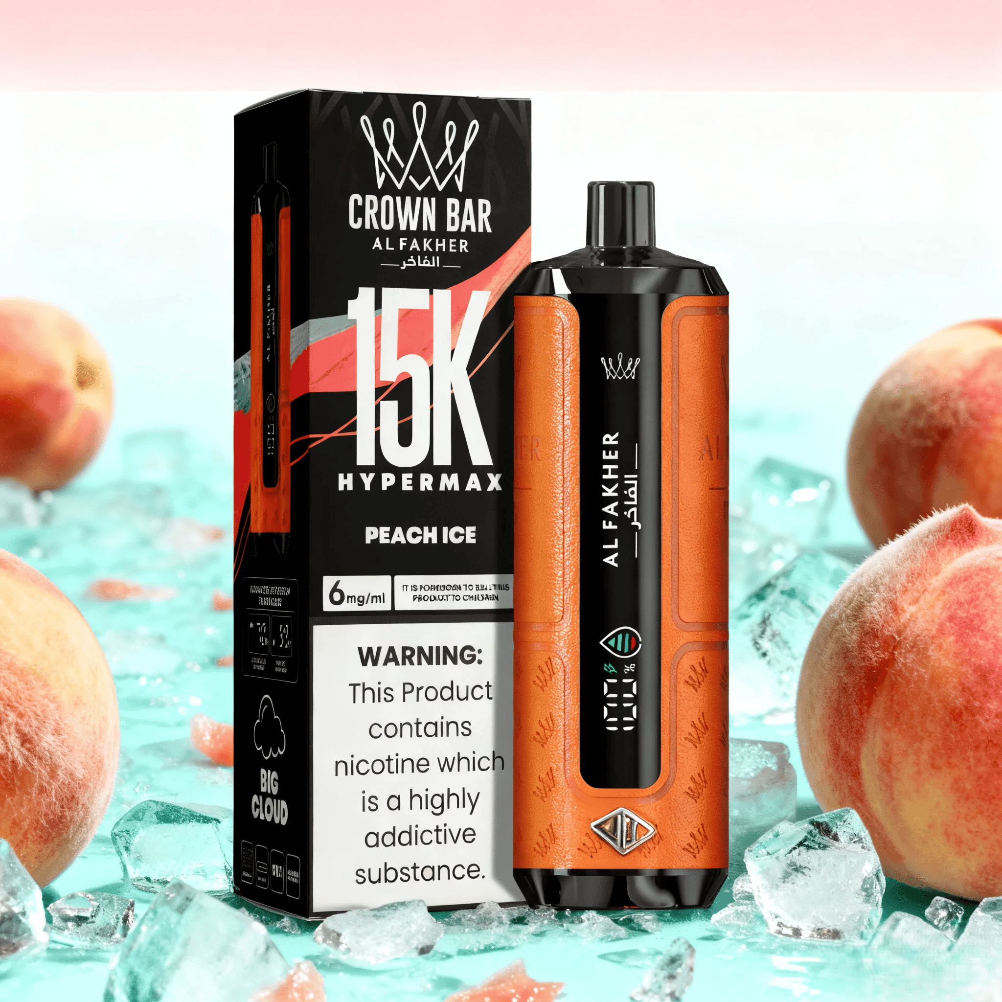 AL Fakher 15000 Hypermax Peach Ice