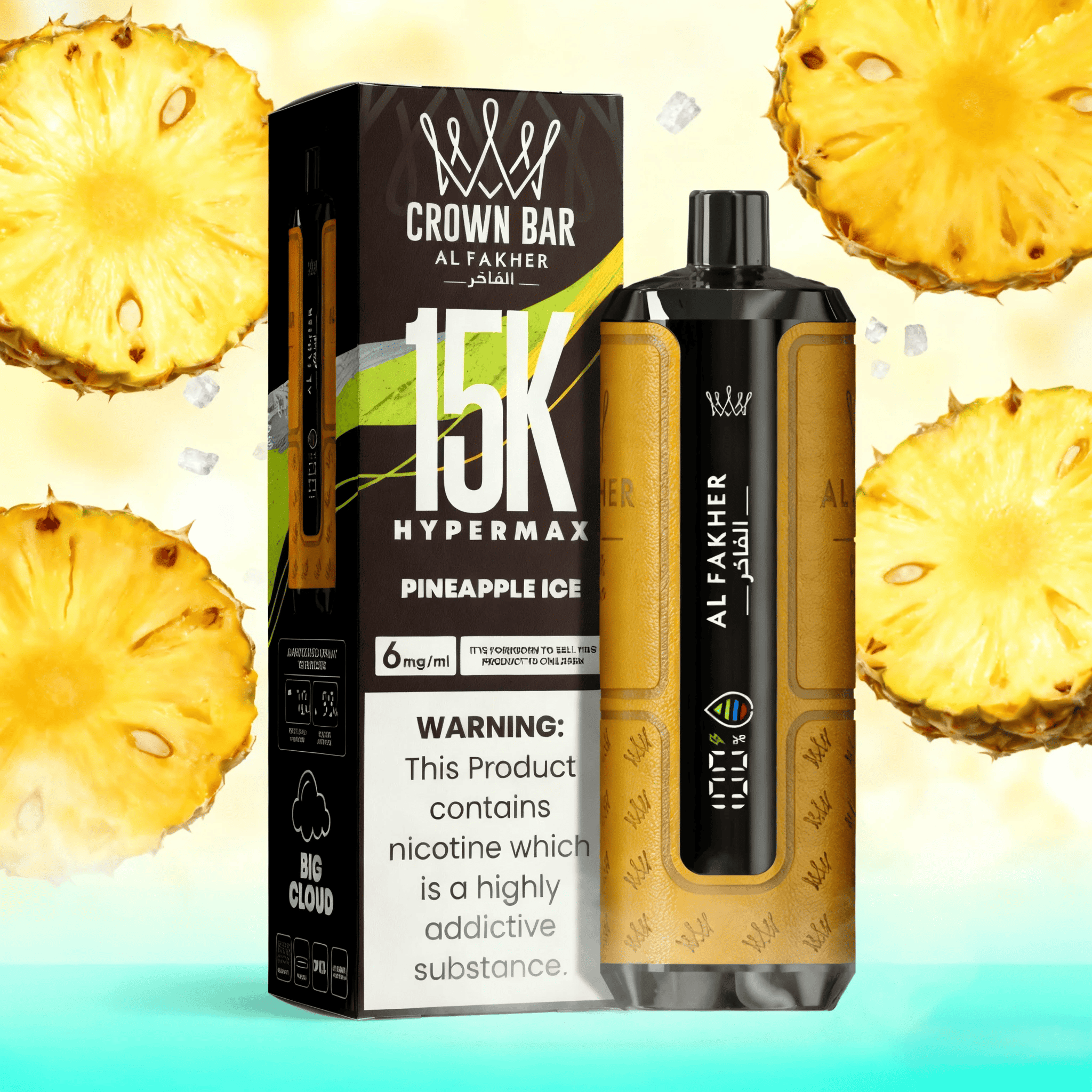 AL Fakher 15000 Hypermax Pineapple Ice